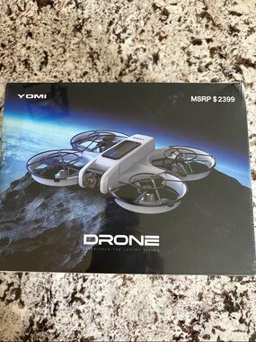 Yomi Drone with Protective Prop Guards - White and Black